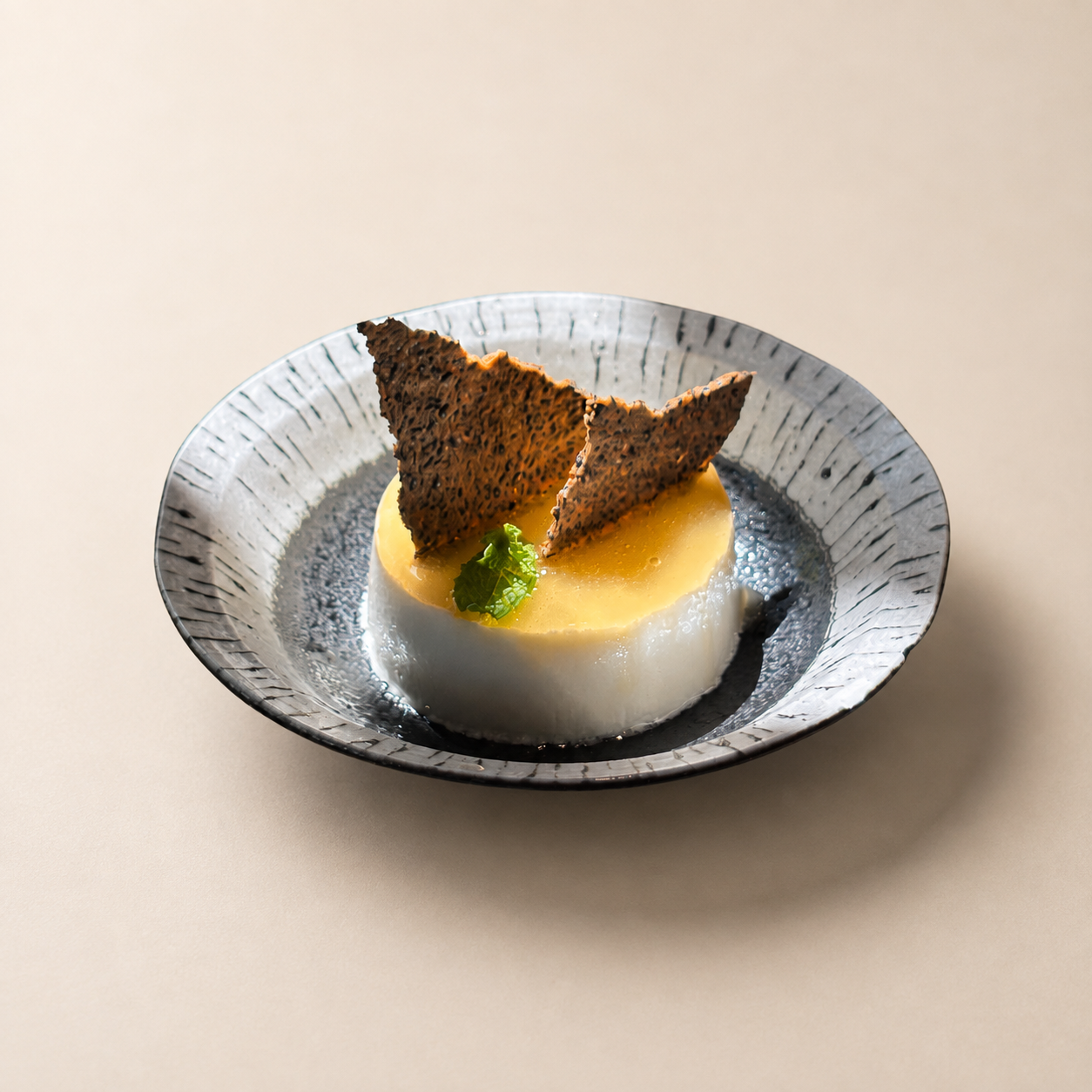 pannacotta ginger sake