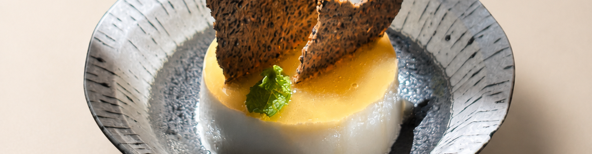 pannacotta ginger sake
